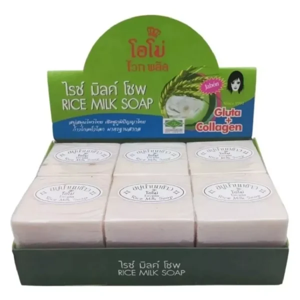 12 Jabónes de Arroz Tailandes Exfoliante