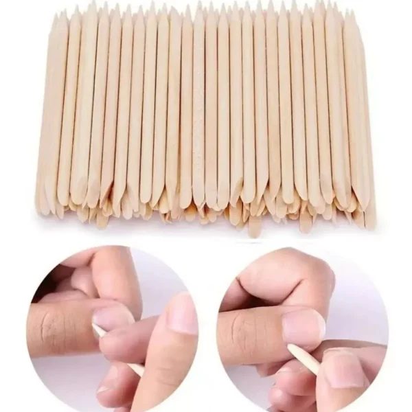 Palitos De Naranjo Para Uñas y Cutículas 100 Piezas