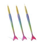 Pincel Liner Para Uñas Cola De Sirena 3 Uds Decoración