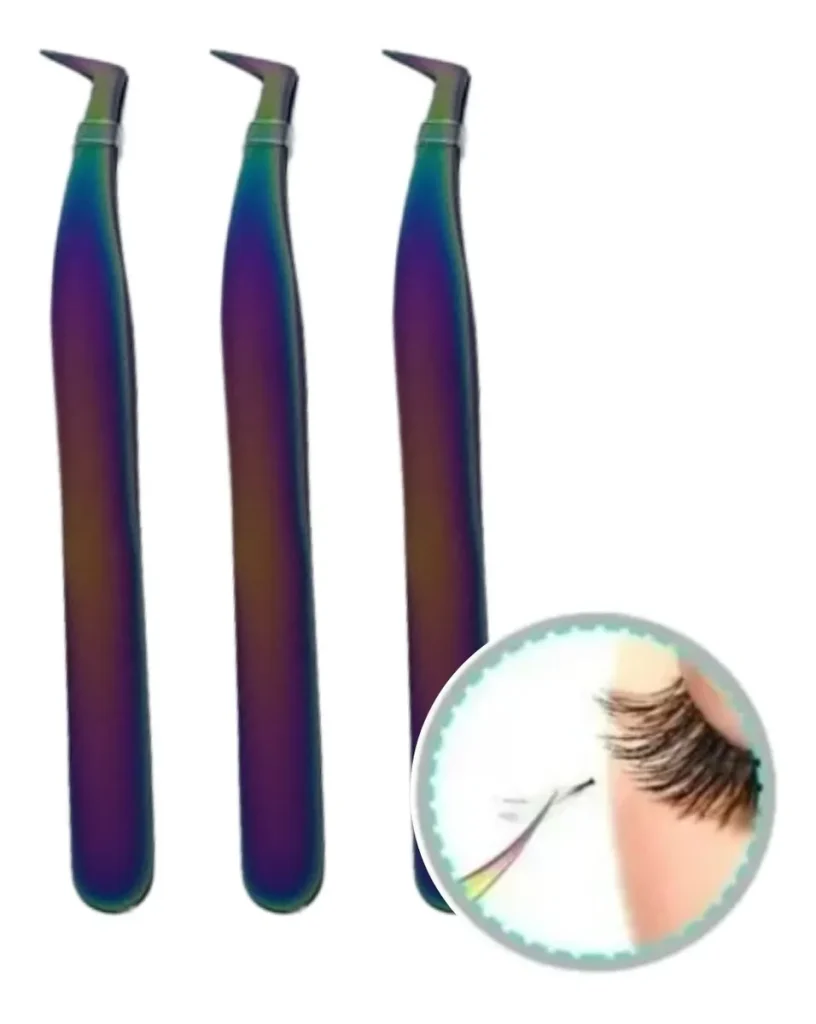 Pinza Para Extensión De Pestañas Mink Volumen Ruso